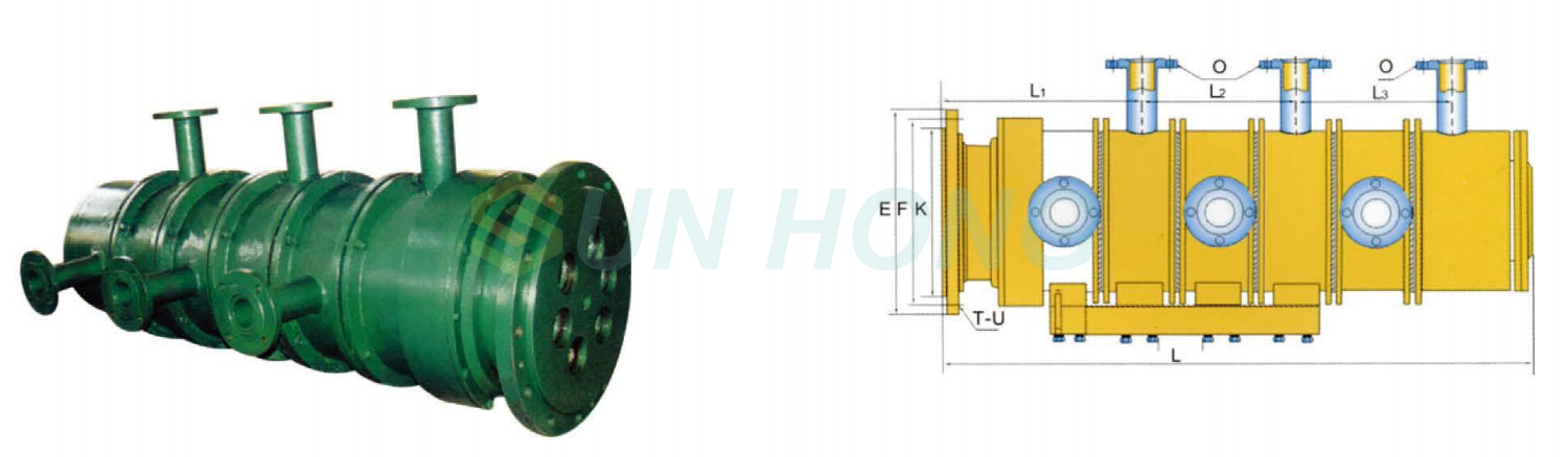 هيكل مشترك دوار من 2 إلى 8 ممرات